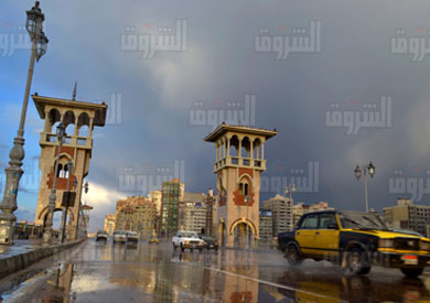أمطار بمدينة الإسكندرية - تصوير: أميرة مرتضى